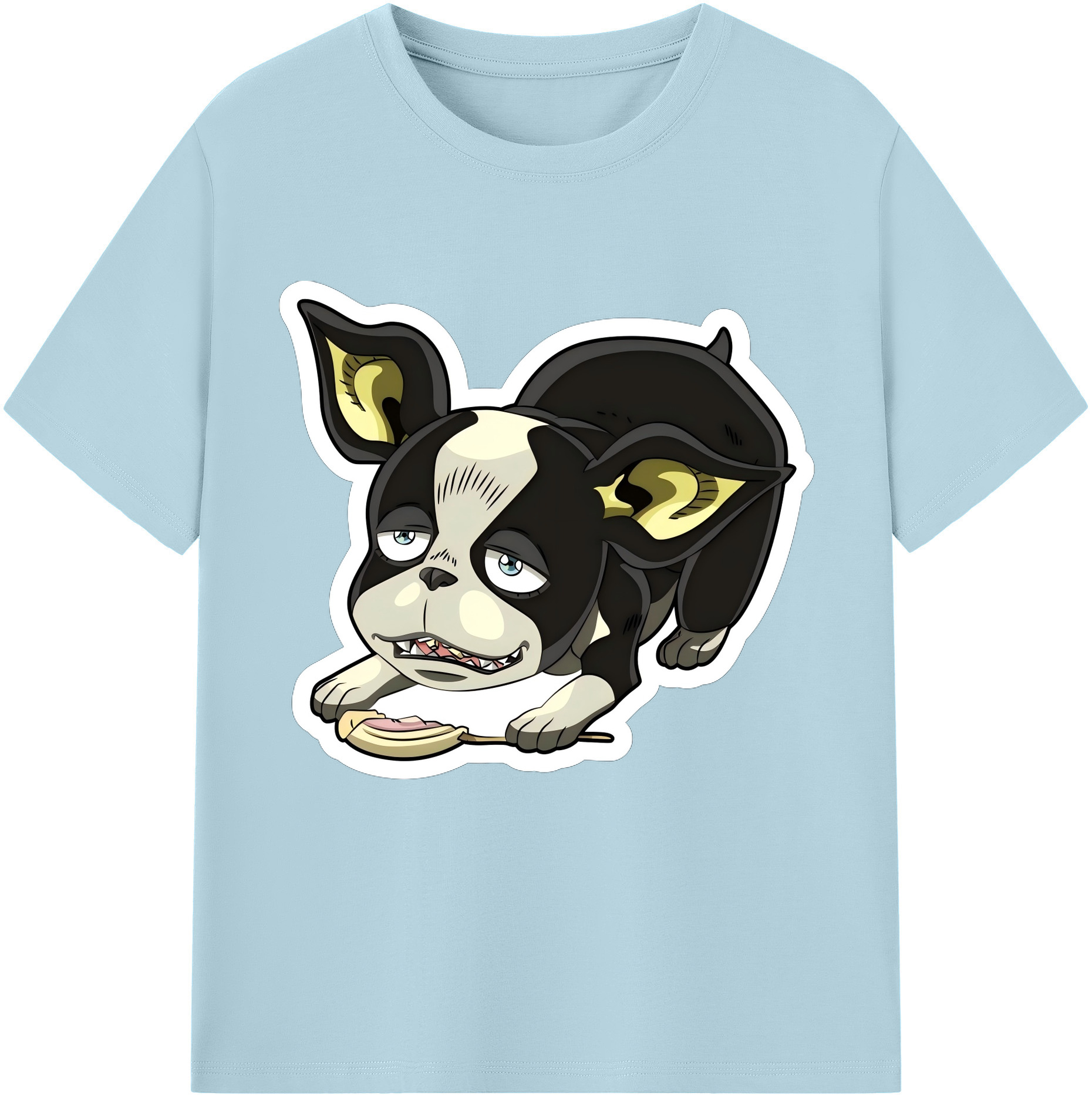 （画像用） ジョジョの奇妙な冒険 イギー JoJo's Bizarre Adventure Iggy 綿100％半袖Tシャツ（フロントプリント）